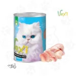 کنسرو پته ای گربه بالغ وکسی طعم مرغ و ماهی ۴۰۰ گرمی