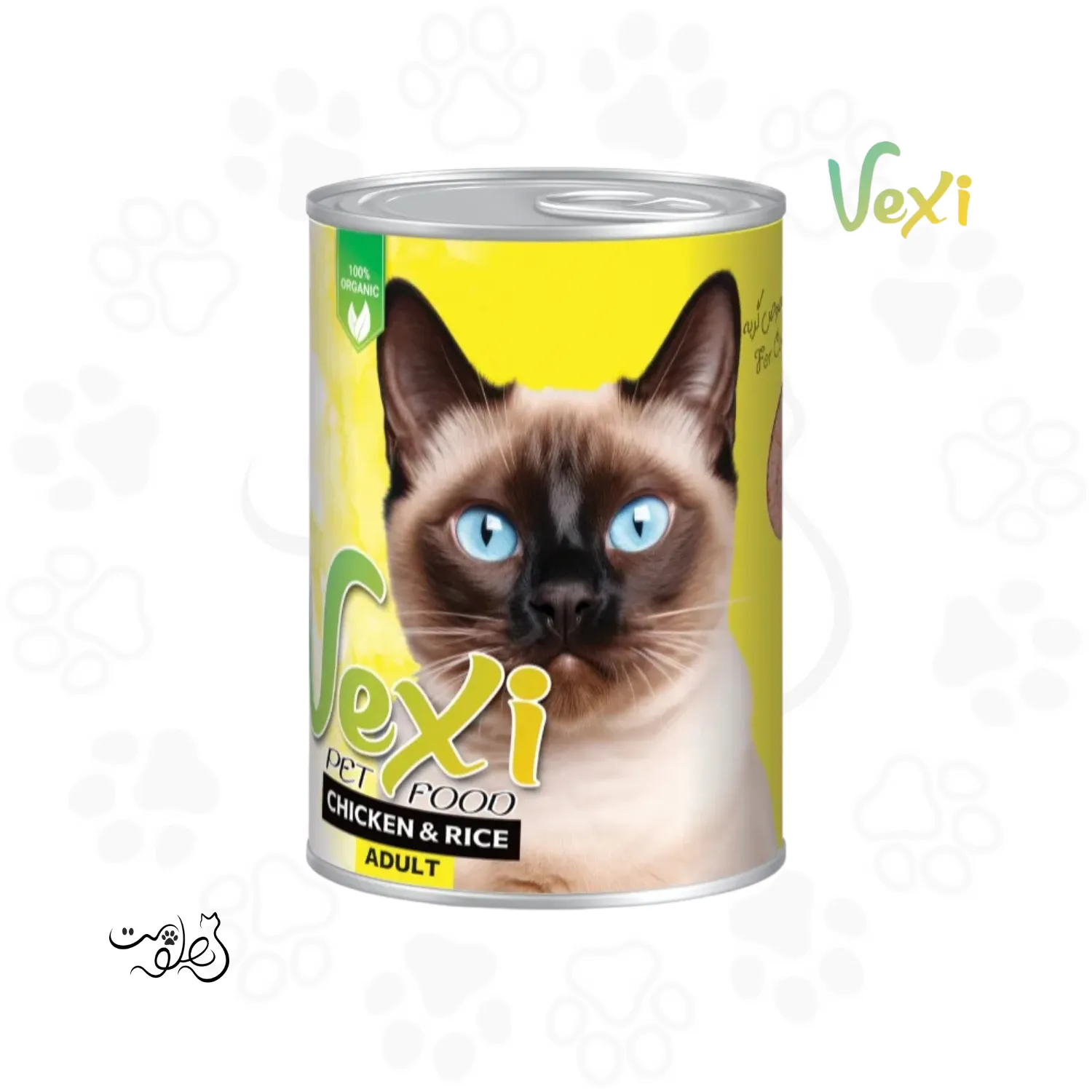 کنسرو پته ای گربه بالغ وکسی طعم مرغ و برنج ۴۰۰ گرمی