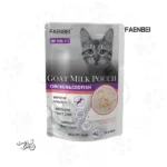 پوچ گربه فنبی شیر بز طعم مرغ و ماهی کاد ۸۵ گرم FAENBEI