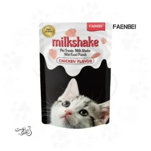 پوچ بچه گربه فنبی میلک شیک با طعم مرغ ۸۵ گرم FAENBEI