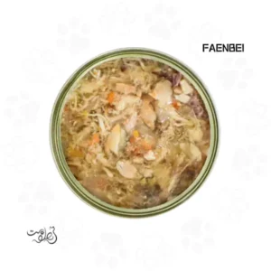 کنسرو گربه فنبی طعم مرغ و ماهی کاد ۸۵ گرم FAENBEI