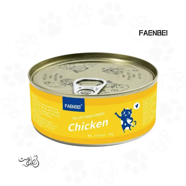 کنسرو گربه فنبی طعم مرغ ۸۵ گرم FAENBEI