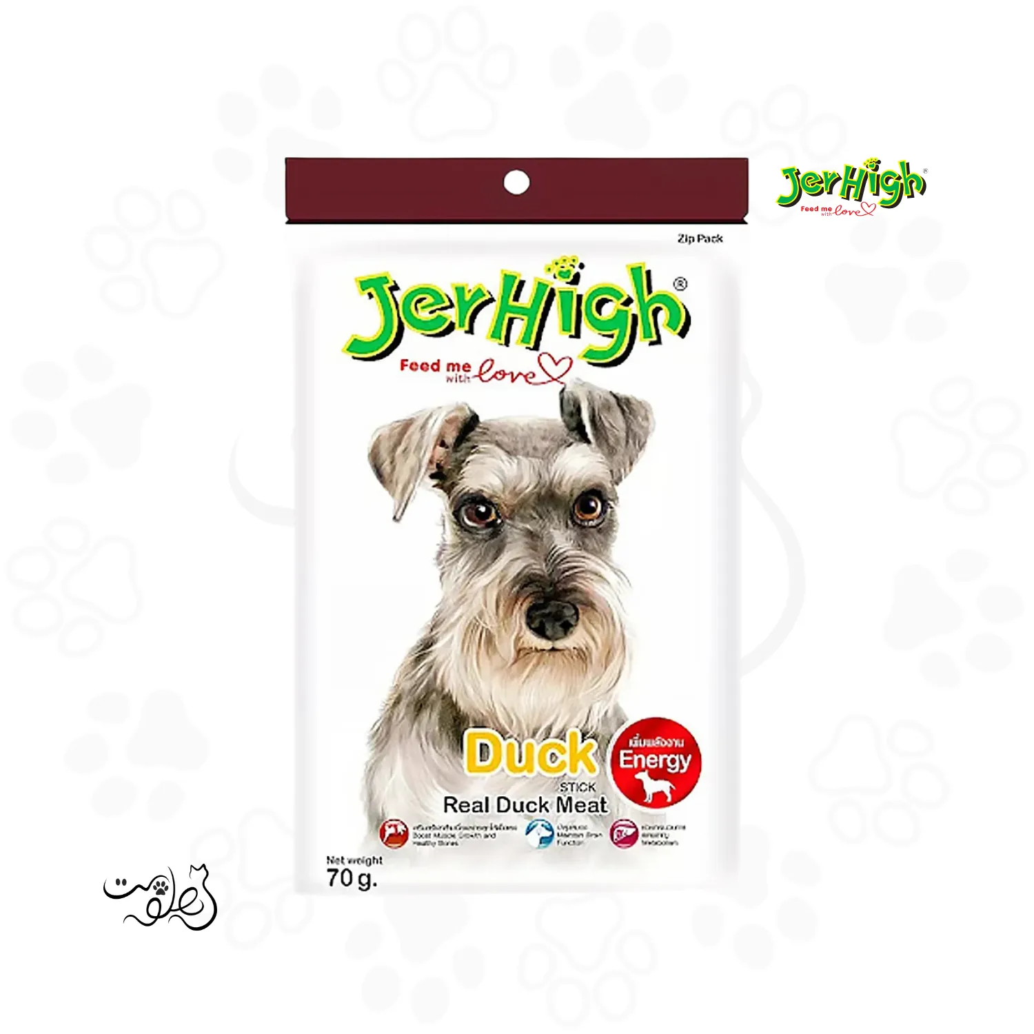 تشويقی سگ جرهای طعم اردک ۷۰ گرم JerHigh