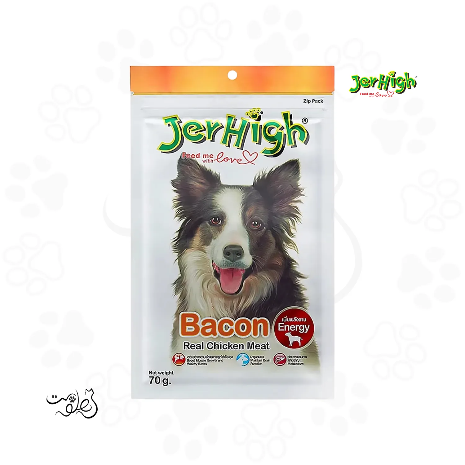 تشويقی سگ جرهای طعم بیکن مرغ ۷۰ گرم JerHigh