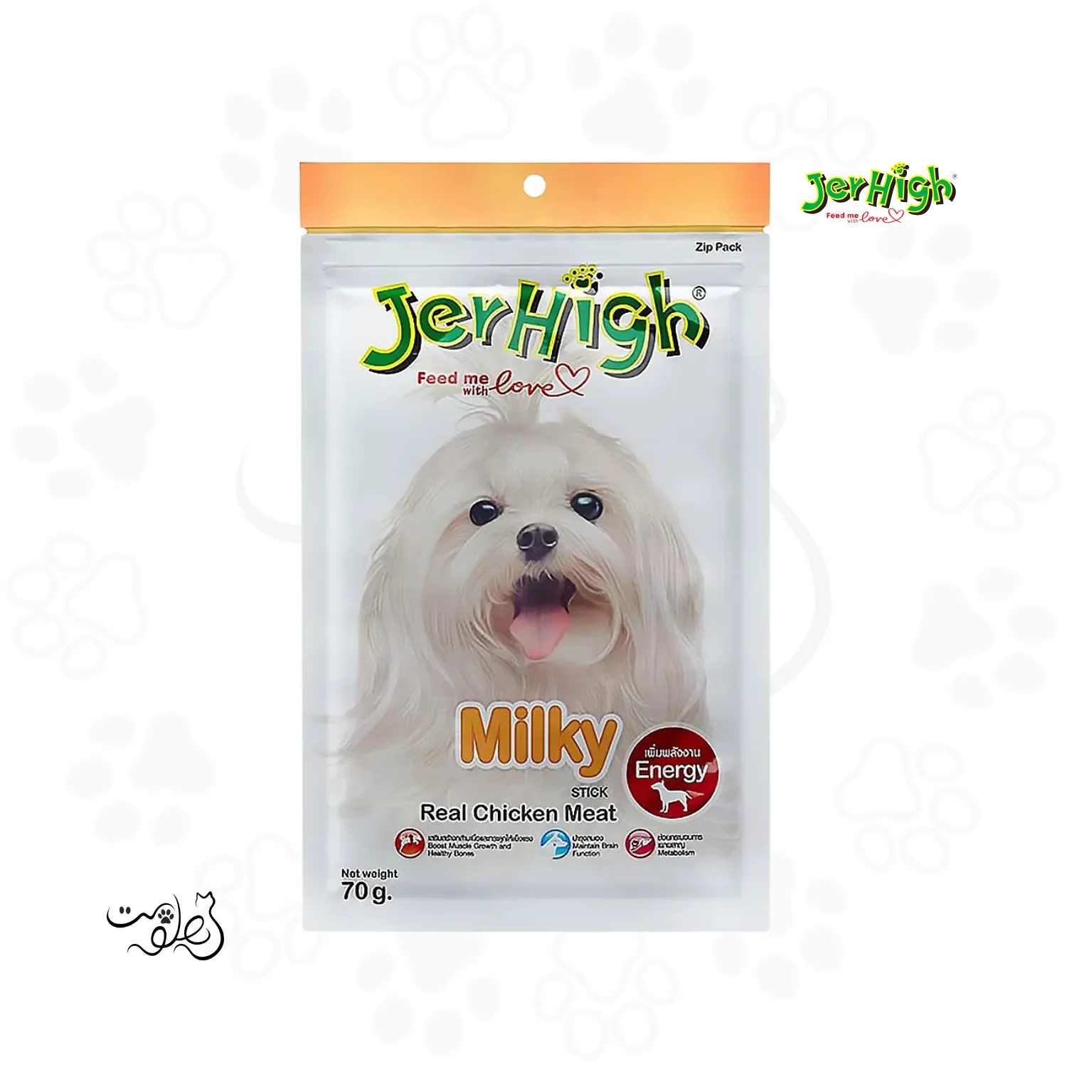 تشويقی سگ جرهای طعم مرغ و شیر ۷۰ گرم JerHigh