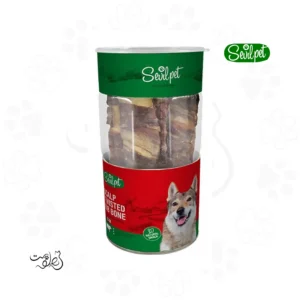 تشويقی سگ استخوان بزرگ با دورپیچ اسکالپ طبیعی سویل پت Sevilpet