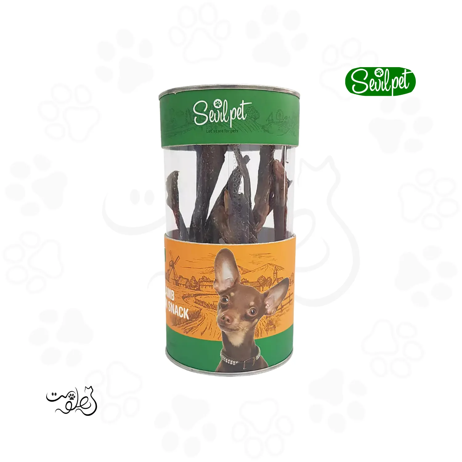 تشويقی سگ سرخ روده بره طبیعی سویل پت Sevilpet