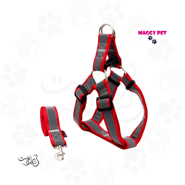 قلاده کتفی سگ شبرنگ مگی پت سایز ایکس لارژ همراه با لید Maggy Pet