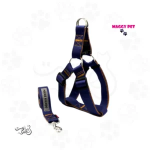 قلاده کتفی پلیس مگی پت سایز ایکس لارژ همراه با لید Maggy Pet