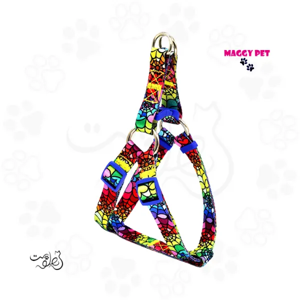 قلاده کتفی سگ چاپی مگی پت سایز لارژ همراه با لید Maggy Pet