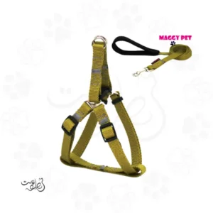 قلاده کتفی شاین مگی پت سایز مدیوم همراه با لید Maggy Pet