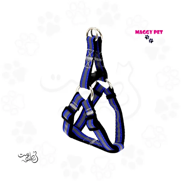 قلاده کتفی سگ شبرنگ مگی پت سایز مدیوم همراه با لید Maggy Pet