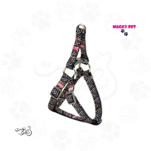 قلاده کتفی چاپی مگی پت سایز مدیوم همراه با لید Maggy Pet