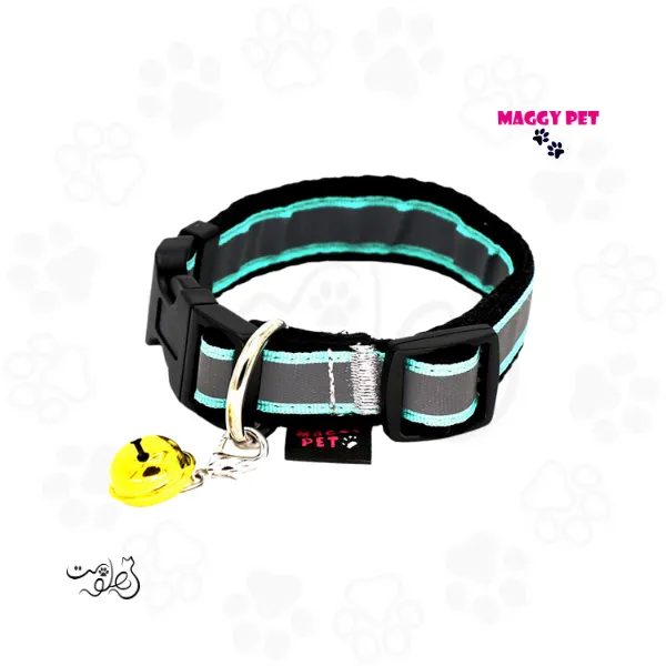 قلاده گردنی سگ شبرنگ مگی پت سایز مدیوم Maggy Pet