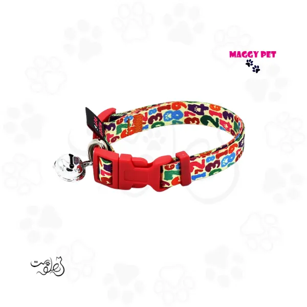 قلاده گردنی سگ چاپی مگی پت سایز مدیوم Maggy Pet