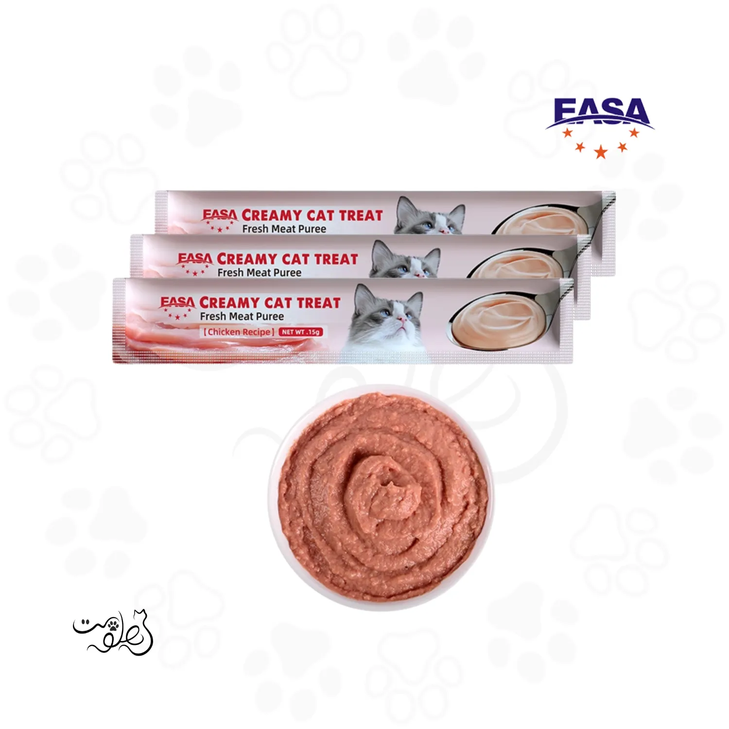 بستنی گربه ایزا با طعم مرغ ۱۵ گرم (۳ عددی)