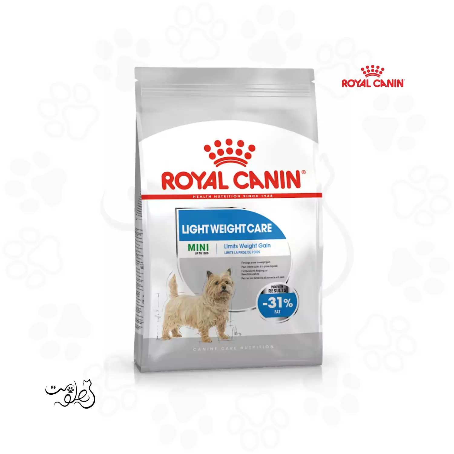 غذای خشک سگ بالغ لایت ویت رویال کنین ۳ کیلوگرم Mini Light Weight