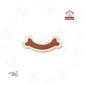 تشویقی سگ هابون مدل استخوان نرم طعم شیر و گوشت ۷۵ گرم Howbone