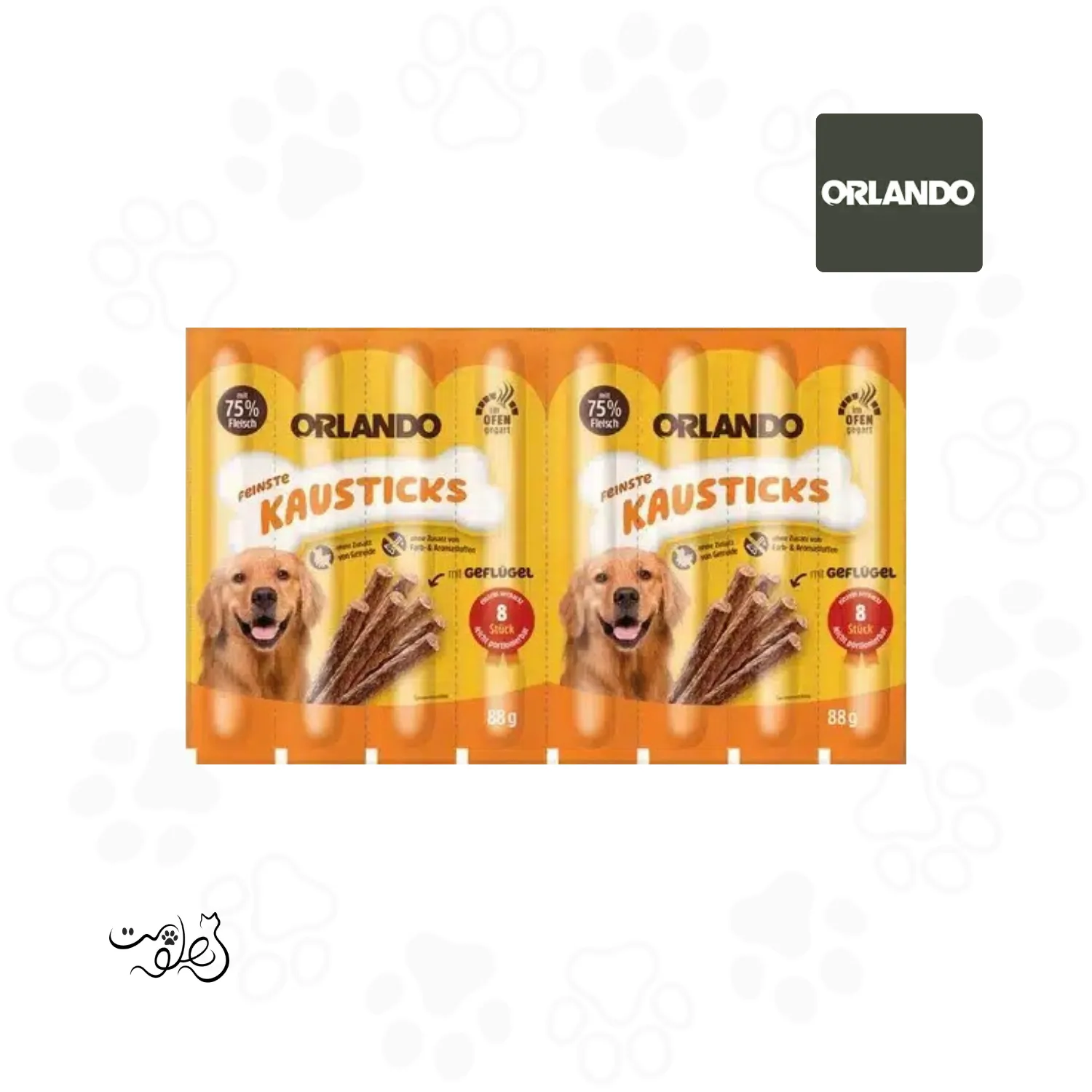 تشویقی مدادی سگ اورلاندو طعم مرغ ۱۱ گرم ORLANDO (۱ عددی)