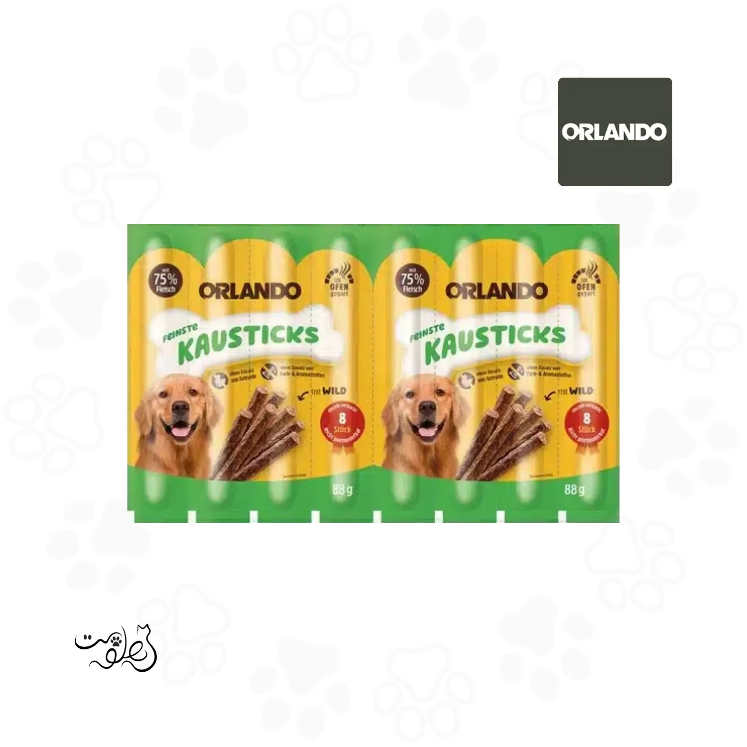 تشویقی مدادی سگ اورلاندو طعم گوشت شکاری ۱۱ گرم ORLANDO (۱ عددی)