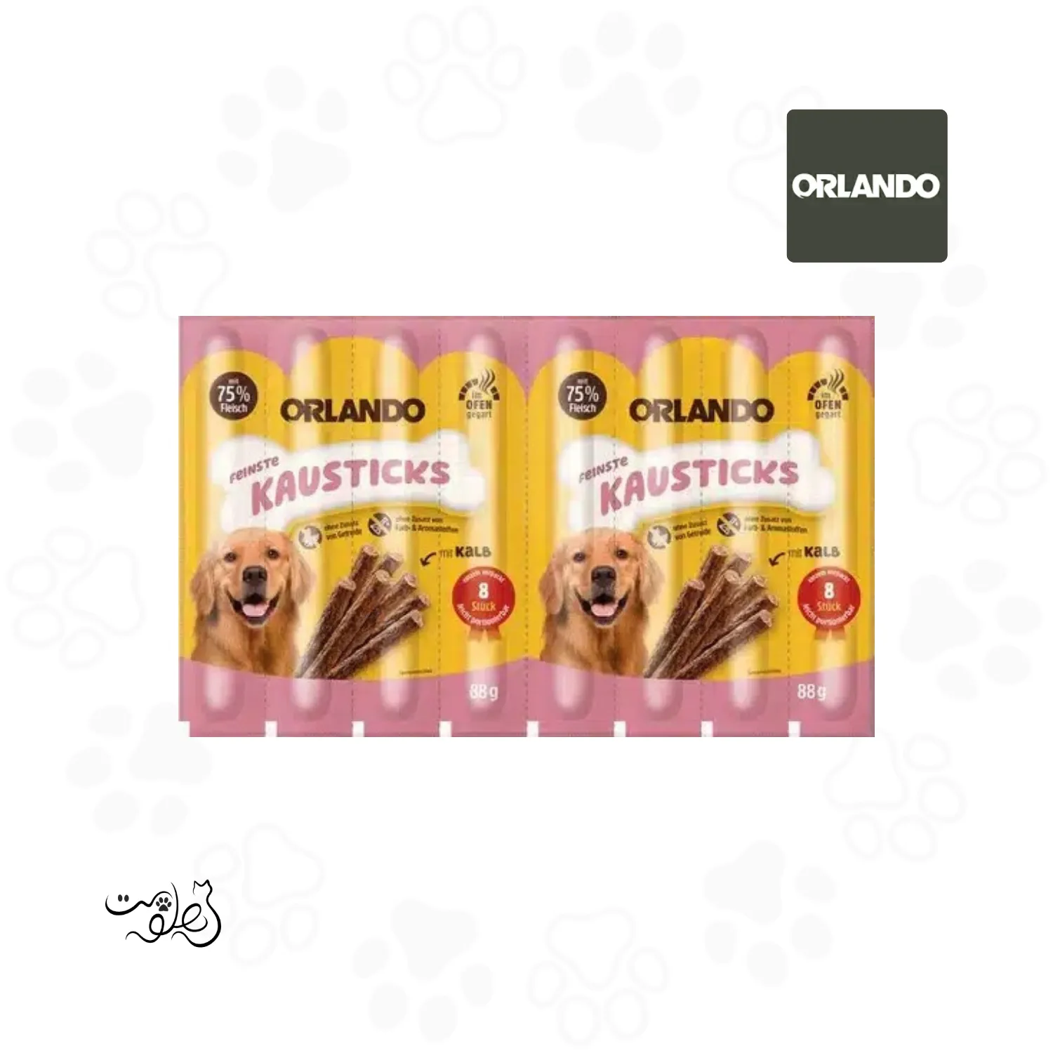 تشویقی مدادی سگ اورلاندو طعم گوشت بره ۱۱ گرم ORLANDO (۱ عددی)