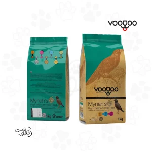 غذای خشک پلت مرغ مینا وودوو پت ۱ کیلوگرم Voodoo